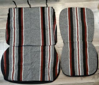 Vintage Fashion Magic Truck Split Bench Seat Covers Red Black Gray Tweed