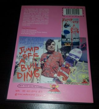 TOY MACHINE Jump Off A Building DVD Vintage Skate Film 2003 Bam Margera OOP RARE 3