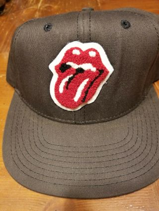 Vintage Rolling Stones 1994 Voodoo Lounge Tour Snap Back Hat.  Stain