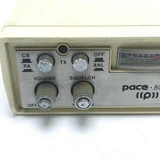 Vintage Pace 8010 40 Channel Citizens Band Radio As - Is Parts 3