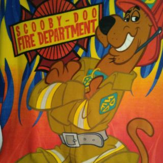 Vtg Scooby Doo Blanket Throw Fleece Plush 60”x 50” Cartoon Network 2