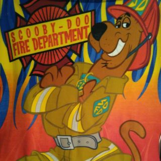 Vtg Scooby Doo Blanket Throw Fleece Plush 60”x 50” Cartoon Network 3