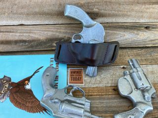Vintage Don Hume Agent 9 Brown Leather Owb Holster For Small J Frame S&w Charter