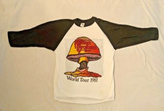 The Allman Brothers Band 1981 Vintage Concert Tour Shirt Jersey 1983 World Tour