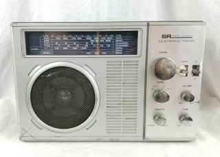 Vintage Sears Sr 2400 Series Multi - Band Portable Radio -