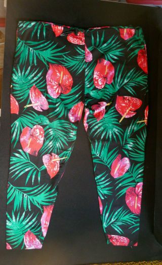 Vintage Limpies Skateboarding Apparel Tropical Print Pants