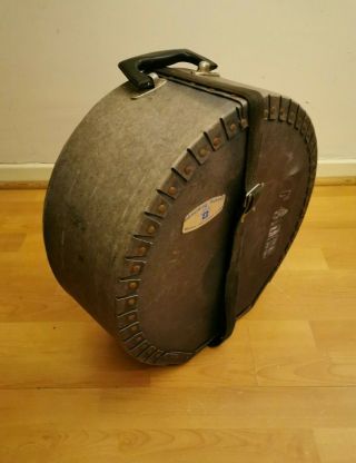 Vintage Spaulding & Russell 14 " Snare Drum Case With Handle & Strap 1970 