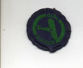 " Flyer - - Aircraft " Vintage Girl Guides Promise Badge (large)