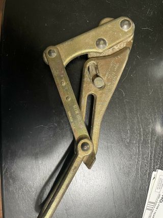 Vintage Klein 1613 - 40 Wire Rope/cable Puller Grip Tool Usa
