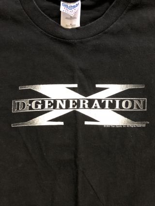WWE WWF DX VINTAGE 1990s T - SHIRT D - GENERATION X TRIPLE HHH SZ XL 2