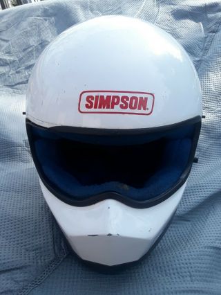 1985 Simpson Drag Race Helmet Vintage (carlsbad,  Lions,  Pamona 1/4)