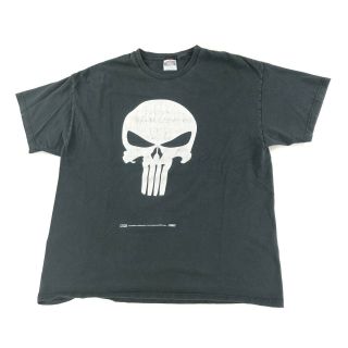 Vintage Y2k T Shirt Xl The Punisher Marvel Movie Promo Tee 2004 Skull Graphic