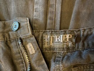 Vintage 90s Tripp NYC Men’s Size S Black Cargo Pants Emo Small Goth Baggy Punk 3