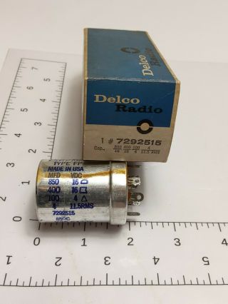 Vintage Delco Radio Replacement Part Capacitor 7292515