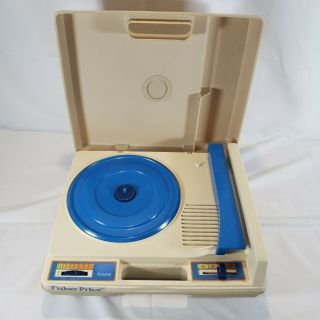 Vintage 1978 Fisher Price Record Player Model 825 (mc) Blue
