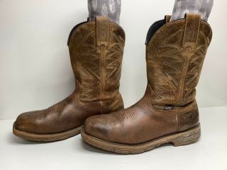 Vtg Mens Irish Setter By Red Wing Steel - Square Toe Eh Cowboy Boots Size 12 D