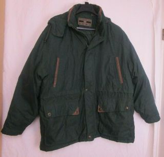 Vintage Members Only Down Filled Hooded Winter Coat Mens Xl