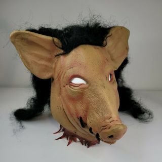 Vintage 2004 Authentic Saw Pig Halloween Mask Jigsaw Twisted Pictures