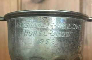 1952 Walsham - Le - Willows Suffolk Horse Show Vintage Silver Plate Trophy