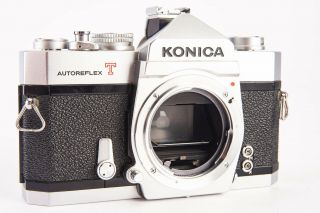 Vintage Konica Autoreflex T 35mm Slr Film Camera Body With Fresh Battery V17