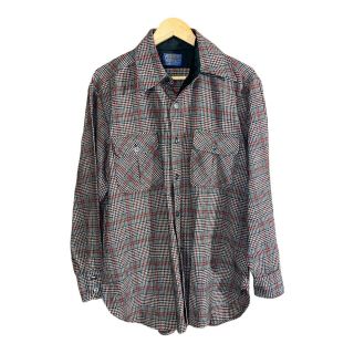 Pendleton Men’s Vintage Plaid 100 Virgin Wool Flannel Button Up Shirt Large