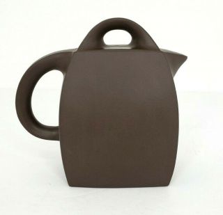 Vintage Chinese Yixing Zisha Teapot Small Mid Century Modern 5 " Clay Tea Pot