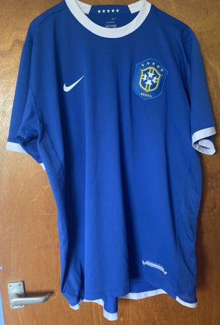 Nike Brazil Brasil Ronaldinho Ronaldo Era Xl Vintage Shirt Jersey Rare Football