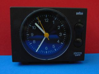 Vintage Braun Silentime Quartz 4838 Ab20sl Travel Alarm Clock Made In Germany