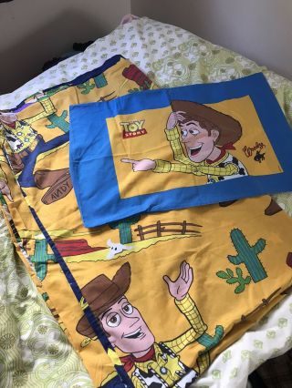 Vintage Toy Story 90s Disney Double Sided Single Duvet Cover And Pillow Case Set