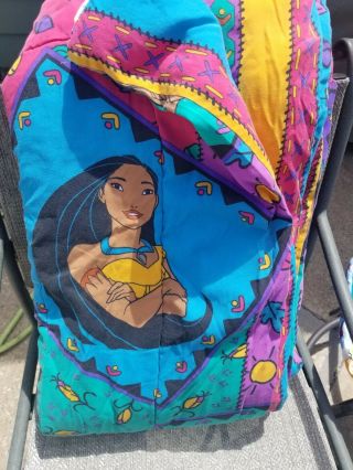 Vintage Disney’s Pocahontas Reversible Twin Comforter Blanket Bedding