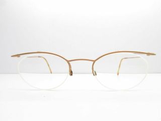 Elle El 2536 Half - Rimless Vintage Eyeglasses Frames 48 - 21 - 135 Tv6 20497