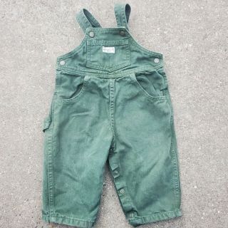Vintage Baby Guess Carpenter Overalls Size 12 Months Green Guess Wear Infant