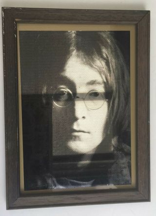 Vintage John Lennon.  The Beatles Mirror Picture.
