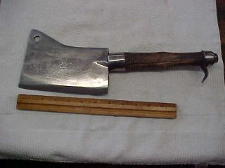 Antique 15 " Keen Kutter Meat Cleaver 7” Blade E.  C.  Simmons St Louis Vintage