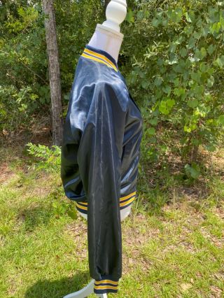 Vintage Locker line University of Michigan Satin Jacket Wolverines Medium 2