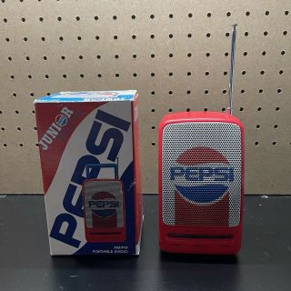 Rare Vintage Authentic Pepsi Cola Am Fm Radio Pc - 112 W/ Box - Usa