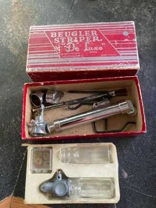 Vintage Beugler Pinstriper Deluxe Paint Kit Auto Motorcycle