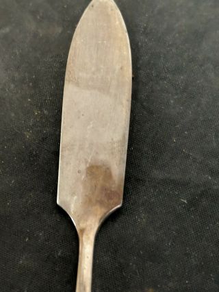 Vintage Edwardian hallmarked silver butter knife 1904 10cm 3
