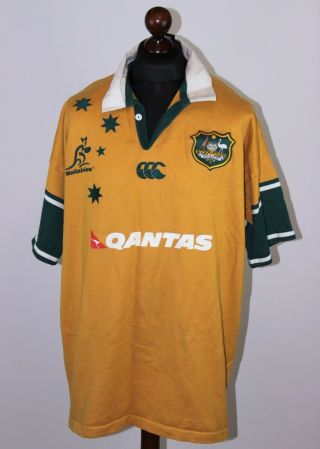 Vintage Australia National Rugby Union Team Shirt Jersey Canterbury Size 3xl