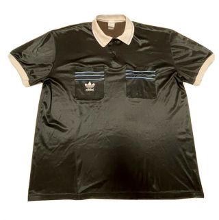 Vintage Adidas 80`s Referee T - Shirt Made In France Size Xxl Nlv