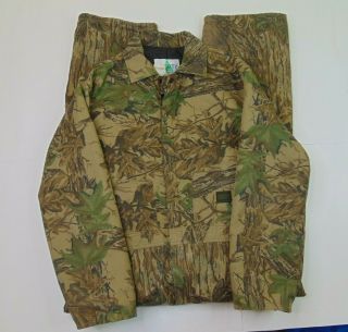 Vtg Liberty Men Xl Realtree Camouflage Hunting Coveralls Quilt Lined Outdoor Usa