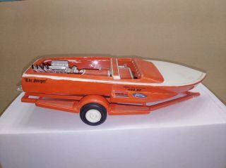 Vintage Amt Trophy Series 1963 Rayson Craft Ski Boat & Trailer In 1/25th Scale.