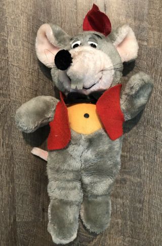 Rare Vtg 80s Chuck E Cheese 16” Plush Stuffed Animal Toy