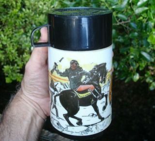 Neat Old 1974 Vintage Aladdin Planet Of The Apes Movie Film Thermos W Black Lid