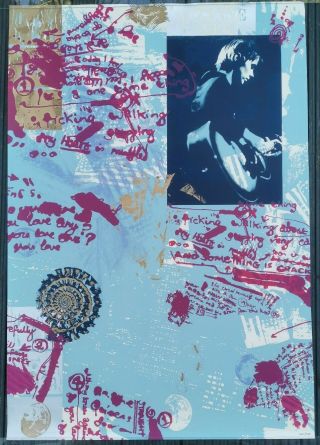 Rare Vintage Suzanne Vega Limited Edition Screen Print Music Poster Artwork