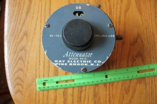Attenuator Model 40 - 0 Kay Electric Co 50 Ohms Vintage