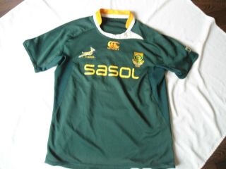 Vintage South Africa Springboks Canterbury Rugby Jersey Shirt Large
