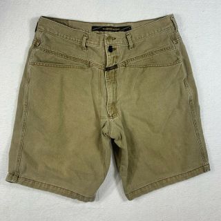 Marithe Francois Girbaud Jean Shorts Mens 38 Brown Denim Made In Usa Vintage 90s