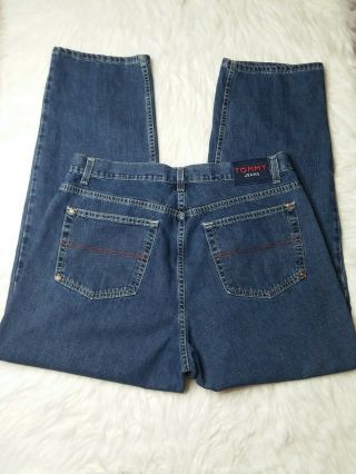 Vtg 90s Tommy Jeans Mens Freedom Jean Measures 38×31 Hilfigerloose Fit Usa 1999
