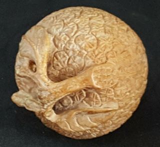 Japanese Carved Wood Vintage Victorian Meiji Period Oriental Antique Lyche Fruit